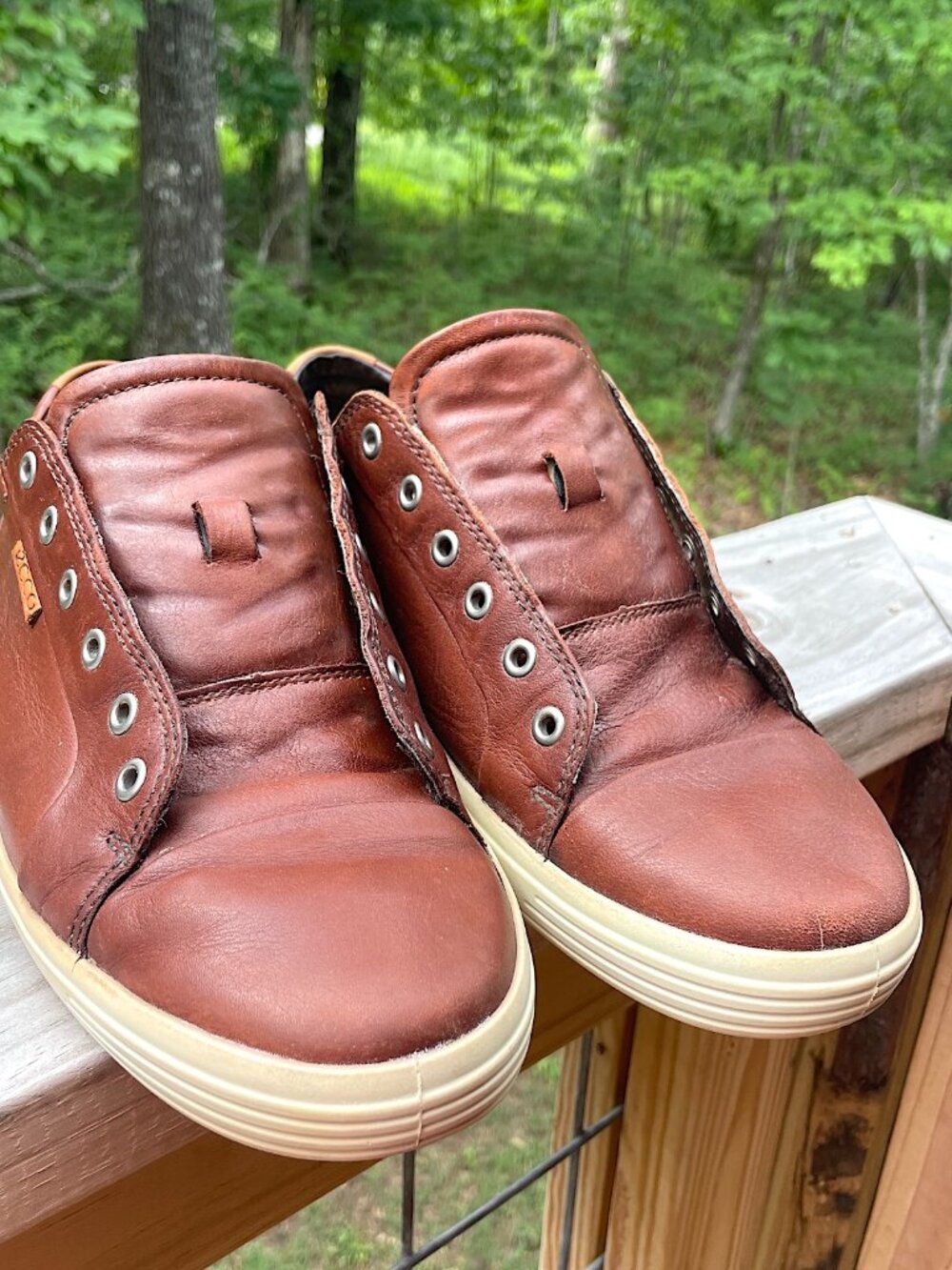 ECCO Soft 7 Men's Brown Leather Sneaker 10.5/EU44 XW
